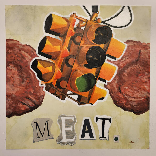 MEAT. (painting)