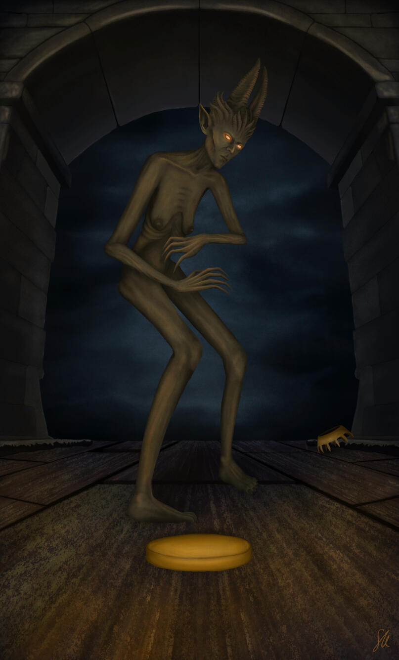 Gerringothe Thorm - King of Pentacles card art for the BG3TD fan project